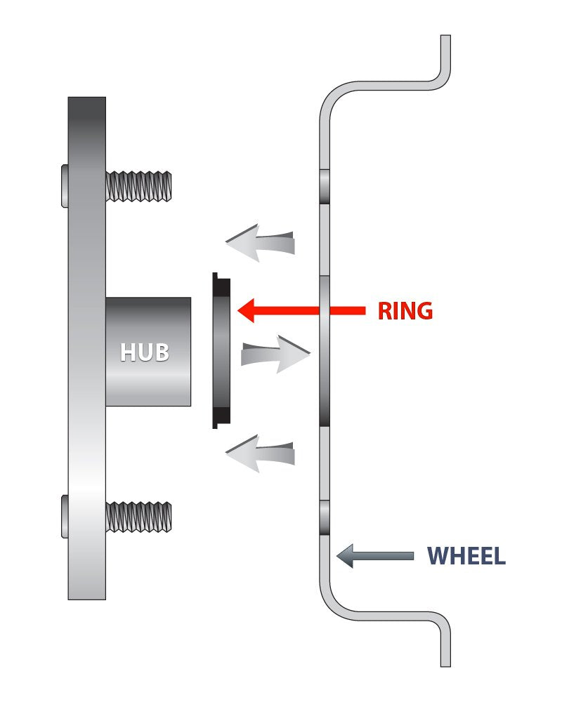 GORILLA 73-6415 GORILLA Automotive 73-6415 Wheel Hub Centric Rings (73mm OD x 64.15mm ID) - Pack of 4