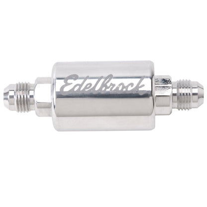 EDELBROCK 8129 Edelbrock 8129 Polished Aluminum Fuel Filter