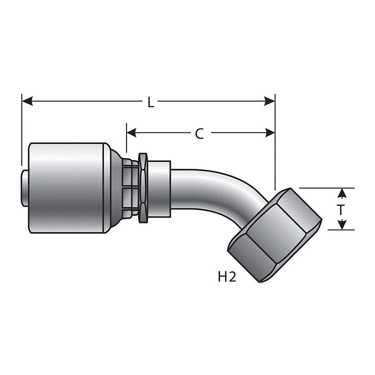 Gates G25831-0404 HYDRAULIC COUPLING-MEGACRIMP