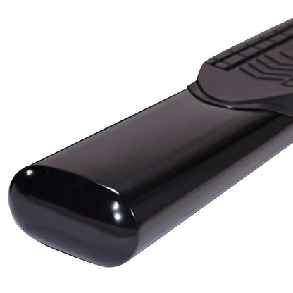 TRAILFX A8252B TrailFX Nerf Bars Fits Chevrolet Silverado 1500 Crew Cab 2020-2021 – Black Powder Coated Steel 6 Inch Oval Bent Side Steps with Step Pads Welded End Caps Rocker Panel Mount