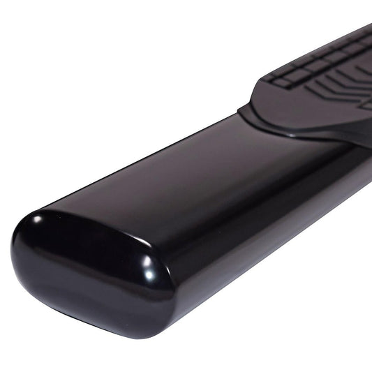 TRAILFX A8252B TrailFX Nerf Bars Fits Chevrolet Silverado 1500 Crew Cab 2020-2021 – Black Powder Coated Steel 6 Inch Oval Bent Side Steps with Step Pads Welded End Caps Rocker Panel Mount