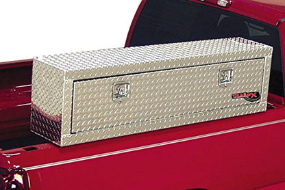 TRAILFX 170721 TrailFX Top Mount Truck Bed Tool Box 2 Door Polished 16-Gauge Diamond Tread Aluminum 9.4 Cubic Foot Capacity 72" Length 13-1/4" Width 17" Height Bright Finish TrailFX 170721