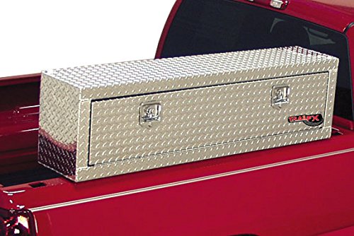 TRAILFX 170721 TrailFX Top Mount Truck Bed Tool Box 2 Door Polished 16-Gauge Diamond Tread Aluminum 9.4 Cubic Foot Capacity 72" Length 13-1/4" Width 17" Height Bright Finish TrailFX 170721