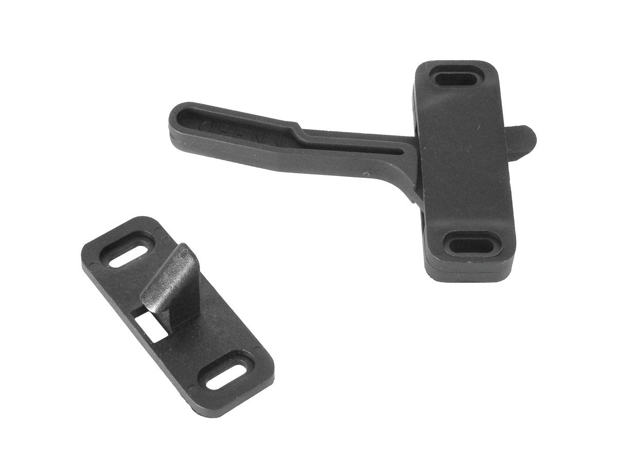RV DESIGNER E297 RV Designer E297 -RV Screen Door Latch, Left-Hand Phillips, Black