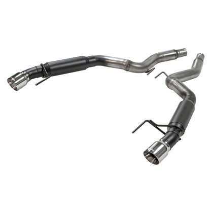 FLOWMASTER 817713 Flowmaster 817713 Outlaw Axle-Back Exhaust Kit 3 Inch 409 Stainless Steel 4 Inch Polished 304 Stainless Steel Tips Compatible with 2015-2023 Ford Mustang 2.3L Ecoboost or 3.7L V6 Coupe Convertible