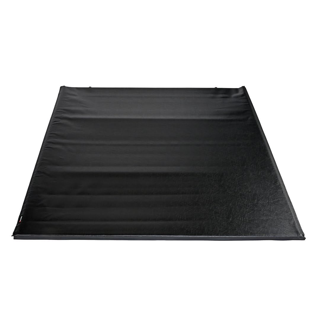 TRAILFX TFX5214 TrailFX Soft Roll-Up Tonneau Cover Fits 2024-2025 Toyota Tacoma 6 Foot Bed Soft Roll-Up with Hook and Loop Lockable via Tailgate Handle Lock Black Vinyl with Aluminum Rails Inside Rail Mount