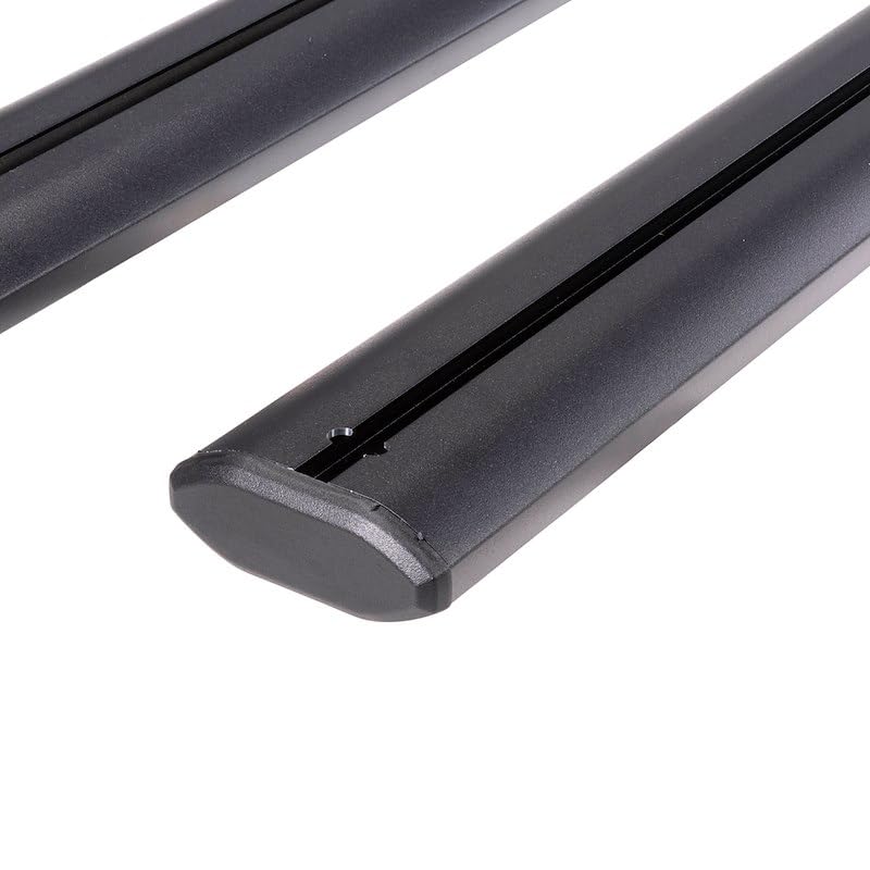 TRAILFX TFXCB01 TrailFX TFXCB01 Tonneau Cover Rails with Cross Bars Fits Full Size Truck Beds Clamp-On Aluminum Powder Coated Black for TrailFX Hard Retractable Tonneau Covers 2 Cross Bars 59 Inch Length