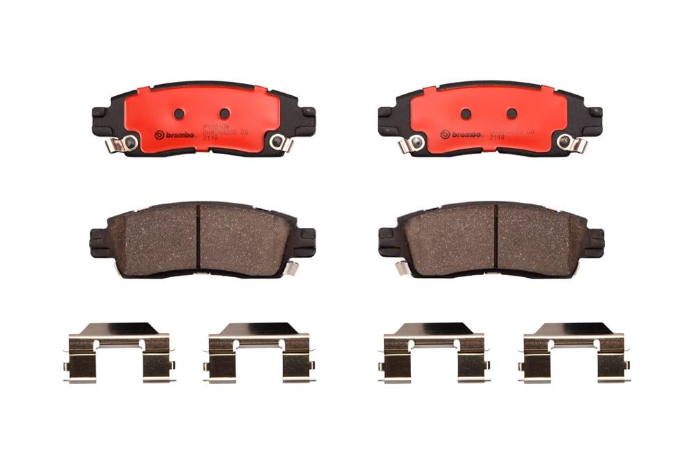 BREMBO P10010N Brembo P10010N Premium Ceramic Rear Disc Brake Pad Set BUICK/CHEVROLET/GMC/ISUZU/SAAB OE# 88983915
