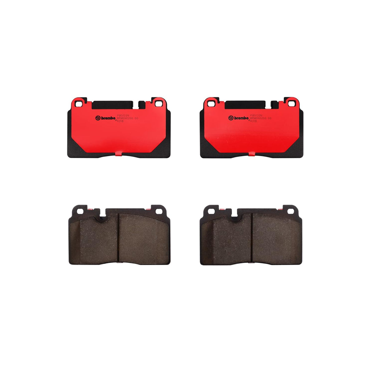 BREMBO P85133N Brembo P85133N Premium Ceramic Front Disc Brake Pad Set AUDI OE# 8R0698151AB