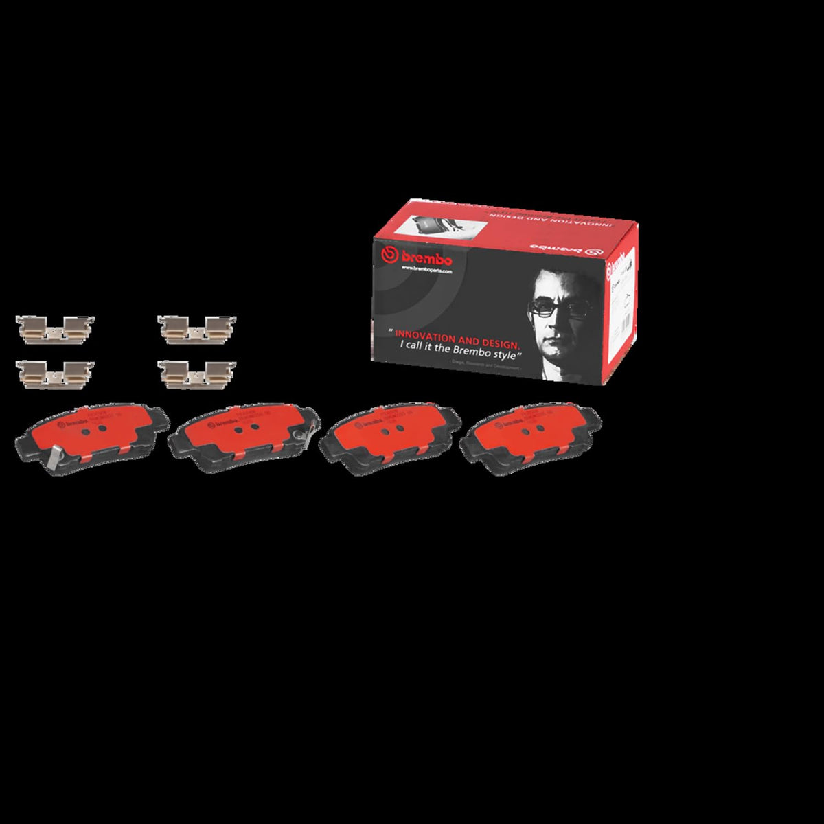 BREMBO P83056N Brembo P83056N Premium Ceramic Rear Disc Brake Pad Set TOYOTA OE# 0446028040