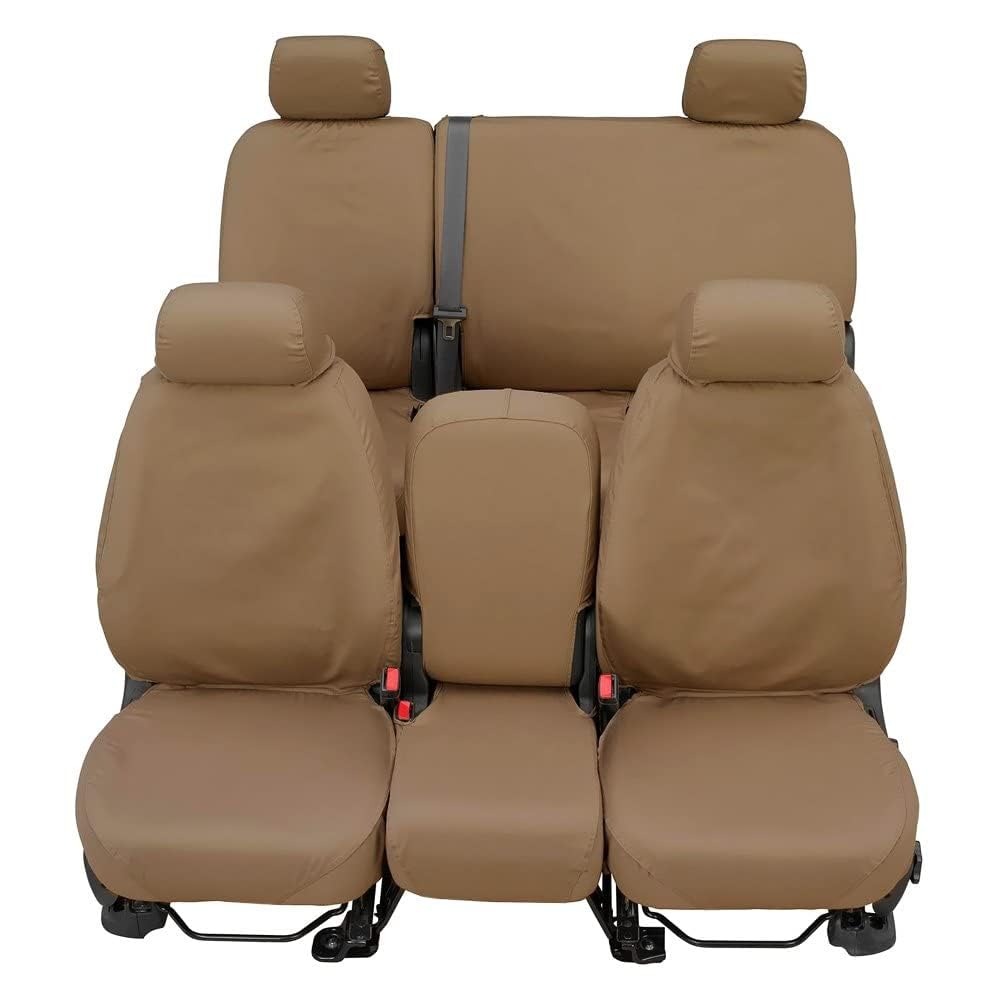 COVERCRAFT SS2473PCTP Covercraft SeatSaver Front Row Custom Fit Seat Cover for Select Ford Flex Models - Polycotton (Taupe)