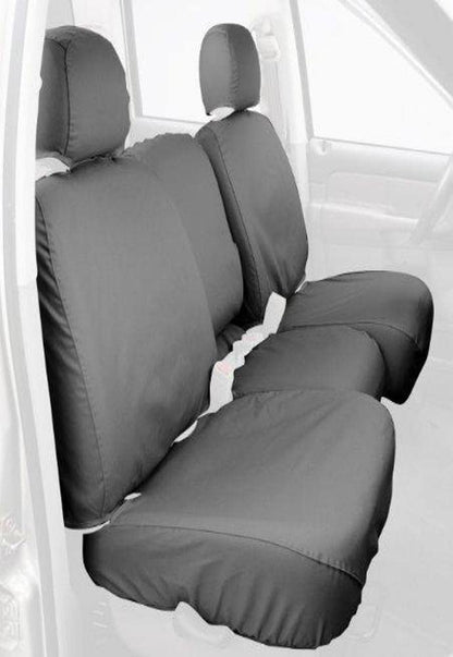 COVERCRAFT SS3374PCGY Covercraft SS3374PCGY Custom-Fit Front Bench SeatSaver Seat Covers - Polycotton Fabric, Grey