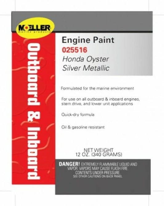 MOELLER 025516 Moeller EP Honda Marine Paint, Silver Metallic