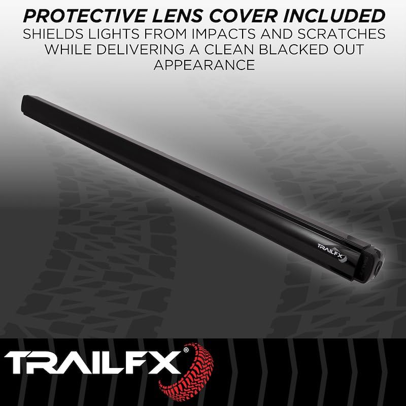 TRAILFX 30SRBKCM TrailFX 30SRBKCM Light Bar 30 Inch Single Row LED 165W Combo Spot and 90 Flood Lights 13860 Raw Lumens Black Aluminum Housing IP67 with Brackets and Installation Hardware