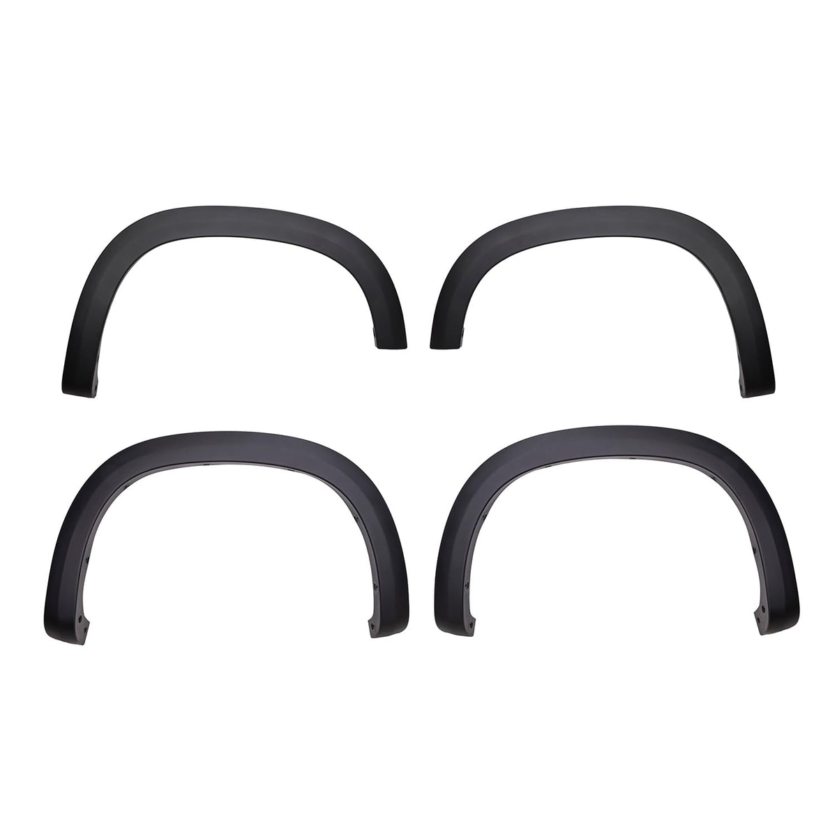 TRAILFX TFC3005OE TrailFX Fender Flares Fits Chevrolet Silverado 1500 2019-2025 OE Style Black Smooth Paintable Polypropylene Set of 4 with Stainless Steel Hardware TrailFX TFC3005OE