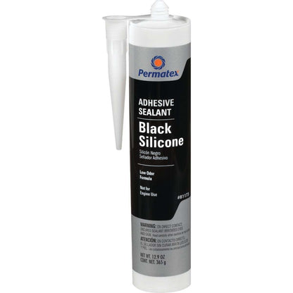 PERMATEX 81173 Permatex 81173 Black Silicone Adhesive Sealant - 12.9 oz.