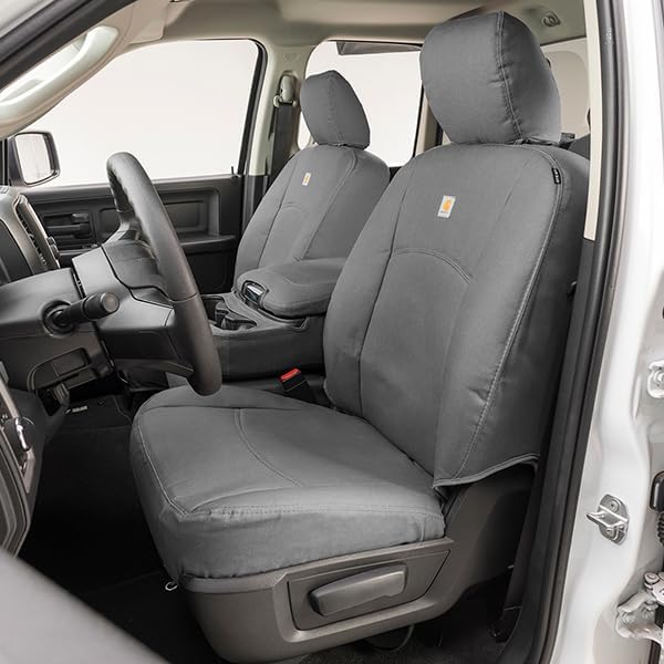 Covercraft GTF4220ABCAGY Carhartt PrecisionFit Custom Front Row Seat Covers - Gravel