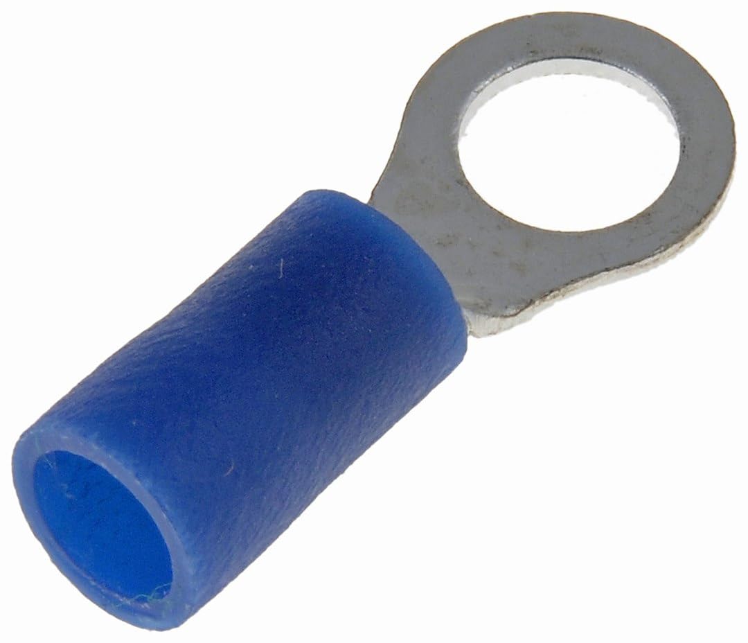DORMAN 85408 Dorman 85408 16-14 Gauge Ring Terminal, No. 10, Blue, 18 Pack Universal Fit
