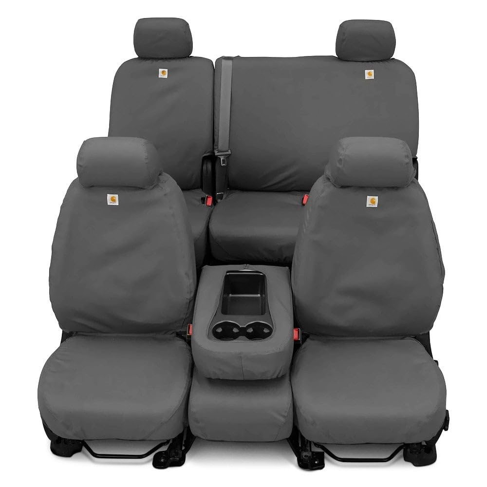 Covercraft SS8489WFGY Waterproof Polyester Seat Saver Custom Seat Covers, Grey