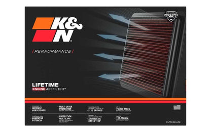 K&N FILTER 33-3045 K&N High-Flow Original Lifetime Engine Air Filter: Increase Power: Premium, Washable: Compatible with 2004-2024 Mitsubishi/Toyota: (See Product Description for Select Models) 33-3045