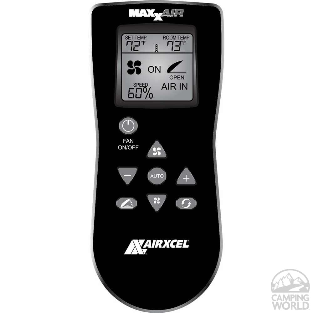 MAXXAIR VENT 00-07000K MAXXAIR Maxxfan Deluxe Vent, Fan and Vent Cover All in One - Powerful 10-Speed Reversible Fan with Thermostat, Built-In Rain Cover, Remote Control, Intake & Exhaust Fan, White (00-07000K)