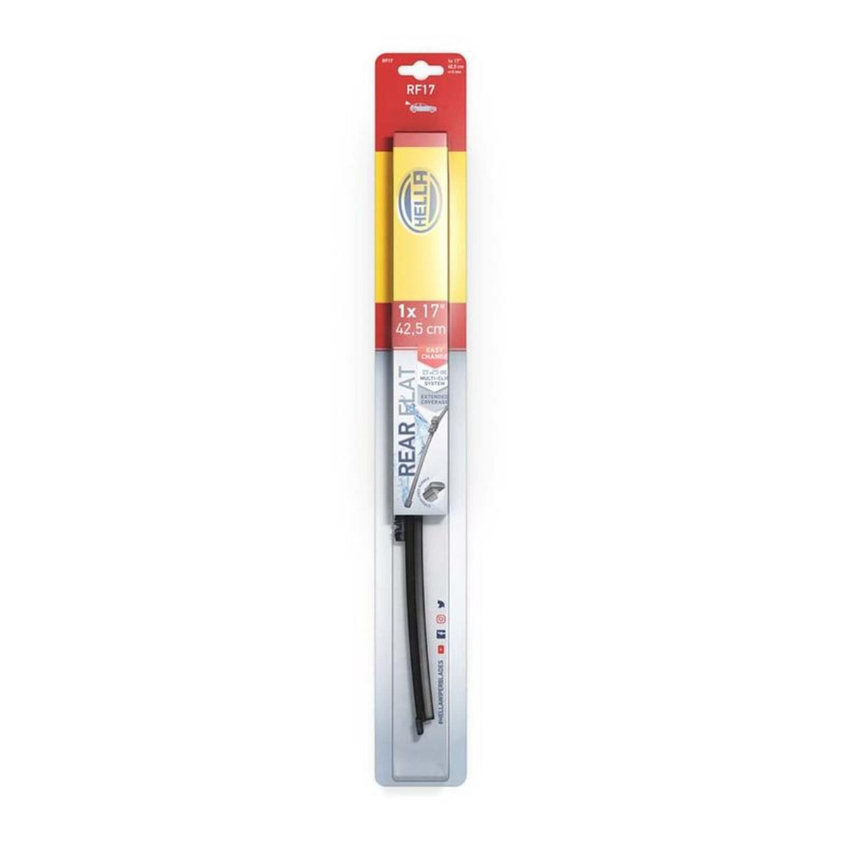 Hella 358179171 9XW 358 179-171 Rear Flat Wiper Blade