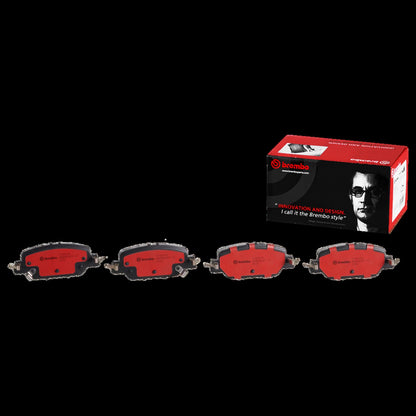 BREMBO P28097N Brembo P28097N Premium Ceramic Rear Disc Brake Pad Set HONDA OE# 43022TLAA00