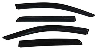 TRAILFX 4810H TrailFX Rainguard Window Vents Fits Nissan Titan Crew Cab 2017-2024 Smoke Acrylic Low Profile Tape-On Side Four Price Window Deflectors TrailFX 4810H