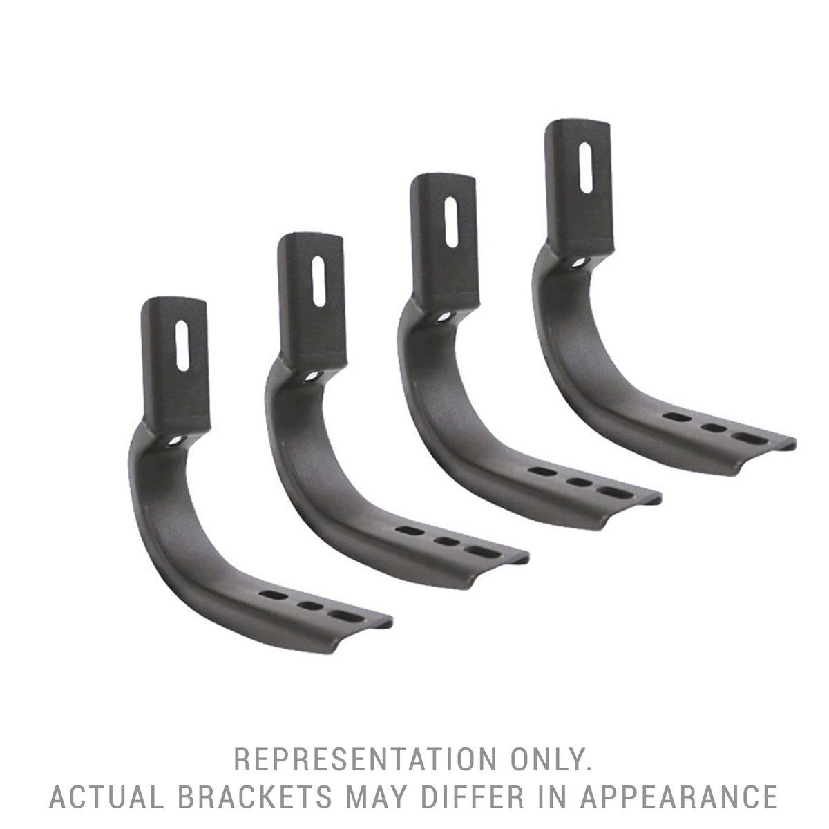 GO RHINO 6844995 Go Rhino OE Xtreme Brackets | Mild Steel, Textured Black | 6844995 | Fits 2019-2024 Ram 1500 Crew Cab Pickup