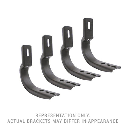 GO RHINO 6844995 Go Rhino OE Xtreme Brackets | Mild Steel, Textured Black | 6844995 | Fits 2019-2024 Ram 1500 Crew Cab Pickup