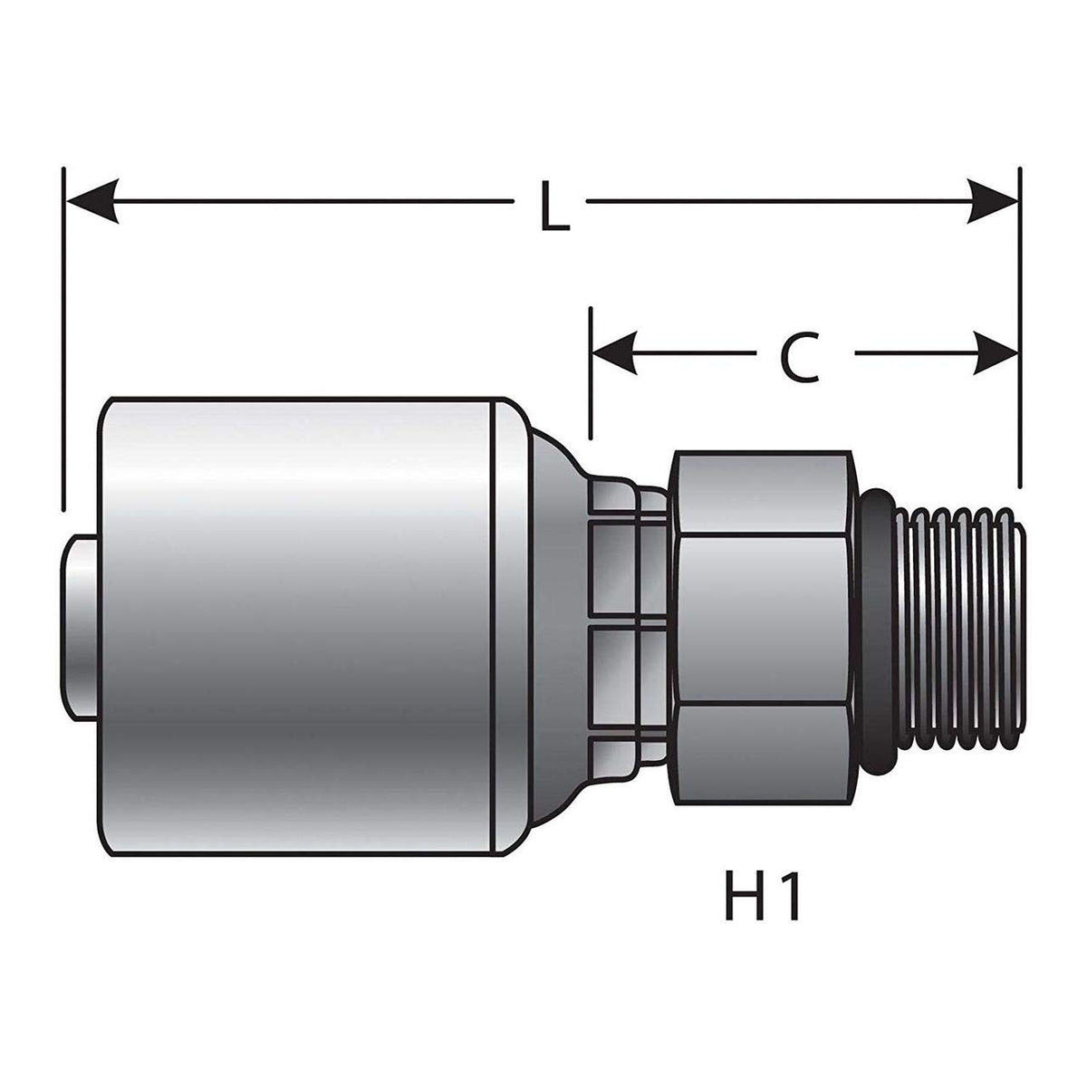 Gates G25120-0406 HYDRAULIC COUPLING-MEGACRIMP