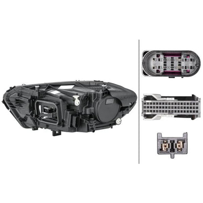 Hella 015091861 Hlmp Rh Led Static Sae Mb A Class 19-21