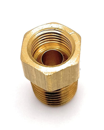AP PRODUCTS ME2132P AP Products Marshall Excelsior ME2132P Inverted Flare Adapter - 1/4" MNPT x 1/4" Female Flare Plug