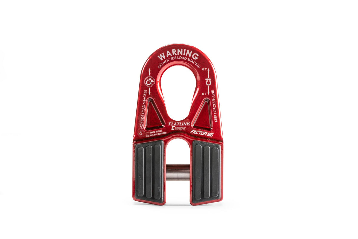 FACTOR 55 00080-01 Factor 55 Flatlink E Closed Winch System, Compatible with All Roller Fairlead License Plate Brackets - Red