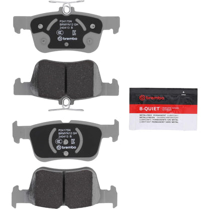 BREMBO P24175N Brembo P24175N Premium Ceramic Rear Disc Brake Pad Set FORD OE# 2211284
