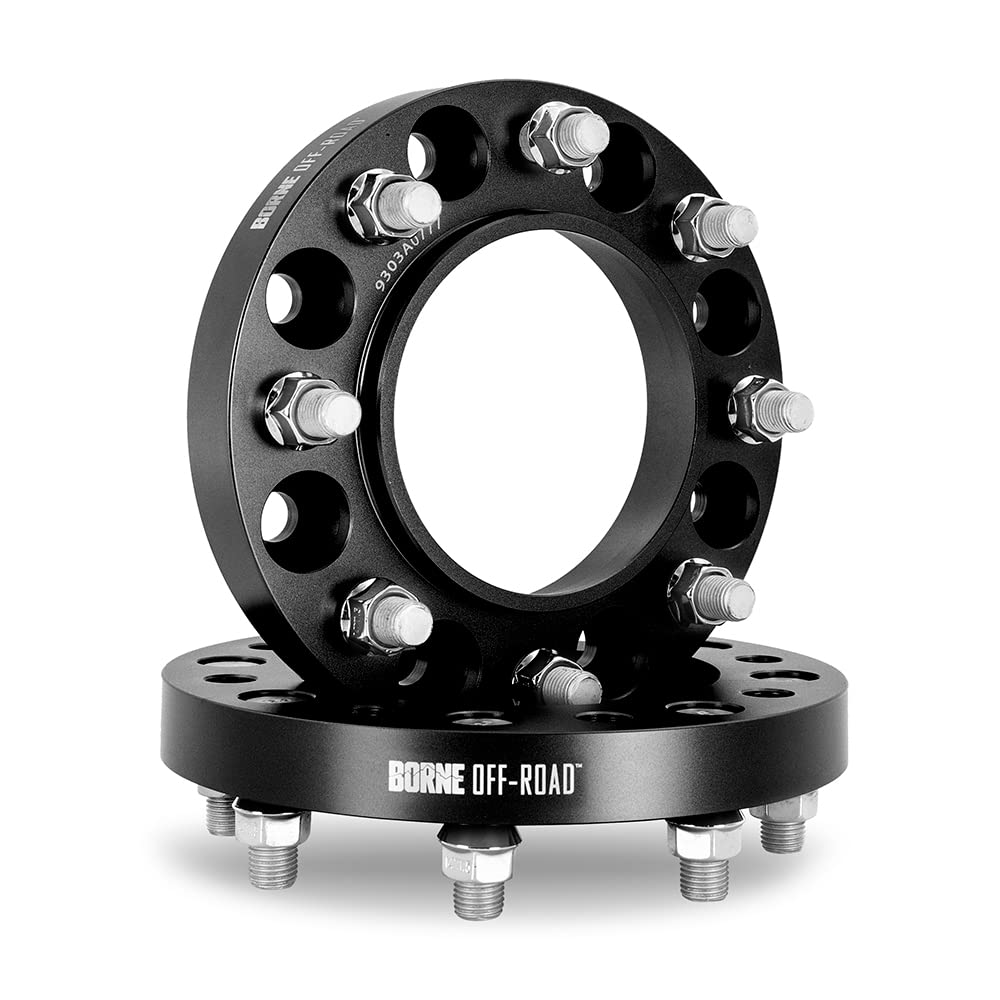MISHIMOTO BNWS-005-381BK Mishimoto Borne Off-Road Wheel Spacers 6X139.7, 78.1mm Center Bore, M14 X 1.5 Thread Size, 1.5" Thick, Black