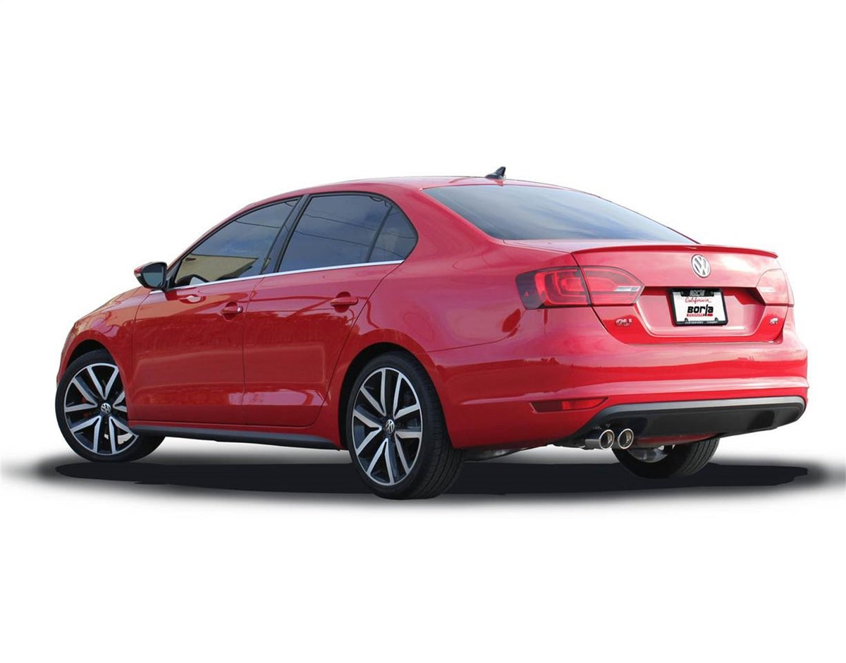 BORLA 140472 BORLA 140472 Cat-Back Performance Exhaust System for 2012-2018 Volkswagen Jetta GLI MK6 2.0L 4 Cyl. Turbo/ 2014-2018 1.8L Turbo Automatic/Manual Transmission Front Wheel Drive 4 Door.