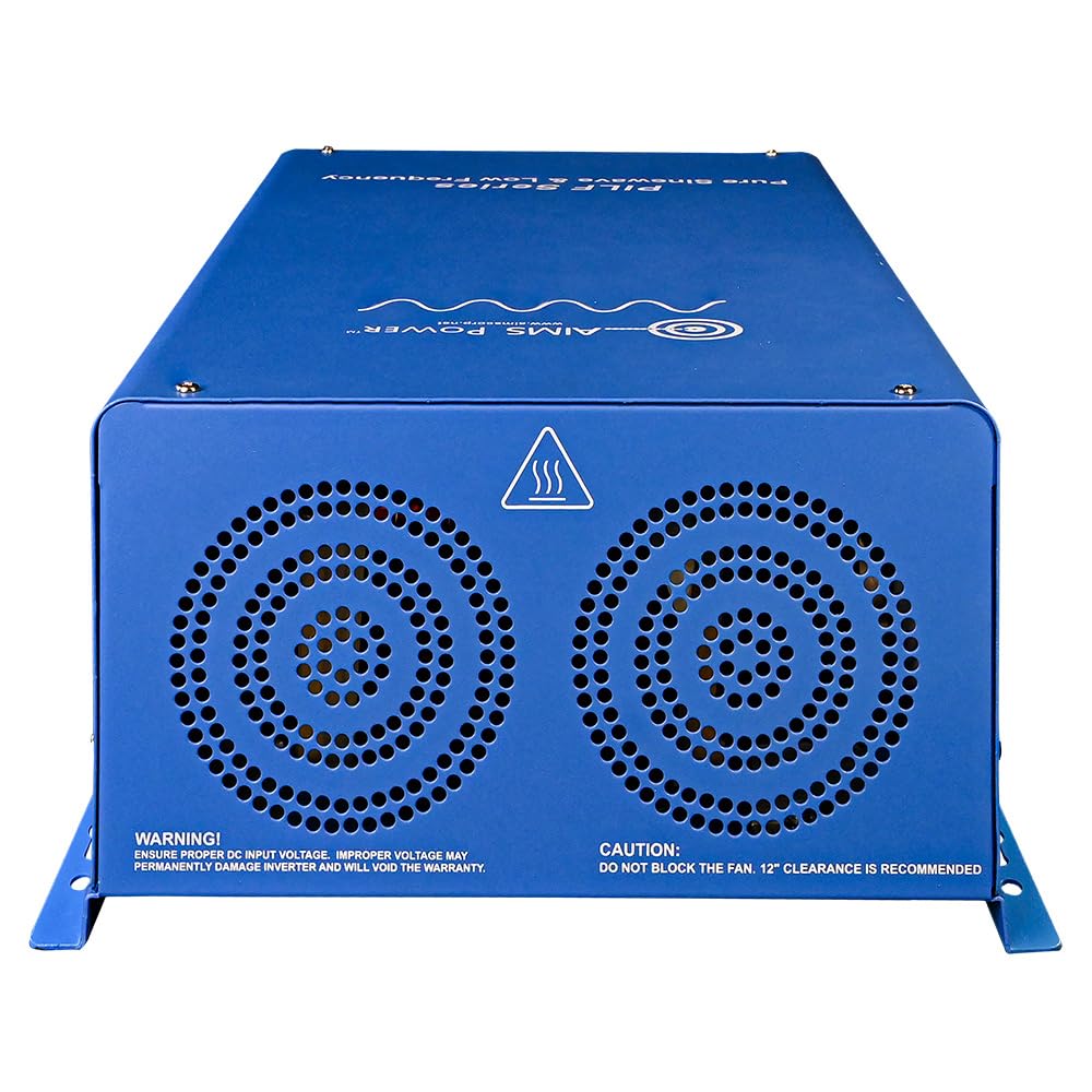 AIMS POWER PILF40W12V120V AIMS 4000 Watt 12V Low Frequency Pure Sine Inverter 12000W Surge ETL
