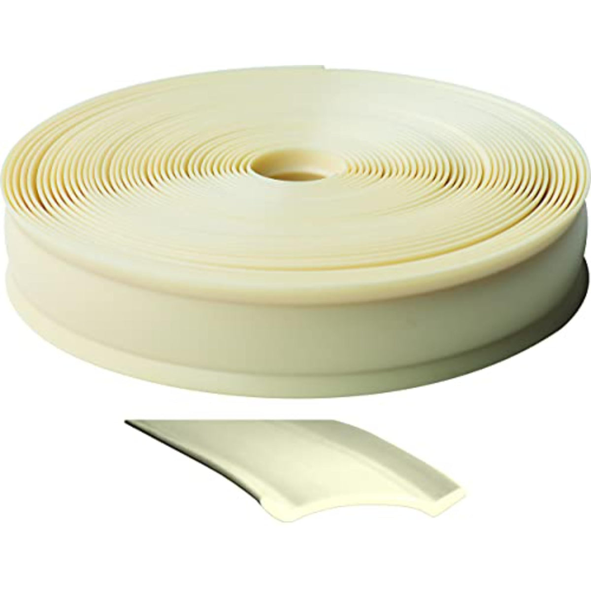 RV DESIGNER E323 RV Designer 1 Inch Wide Vinyl Trim Insert for RVs - Flexible Molding, Exterior Use, and Roof Edge Molding - Ideal for Travel Trailers and Campers, Heavy Duty, 25 Foot Roll, Col. White