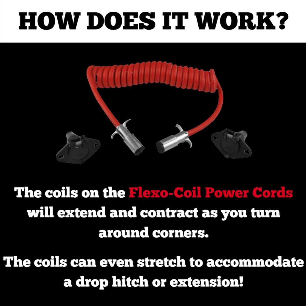 ROADMASTER 146 Roadmaster 146 Flexo-Coil Power Cords Compatible with Motorhomes with 6-7 Way Sockets | Provides Reliable Electrical Connection Between Motorhome & Towed Vehicle | Durable Coil Design | Built to Last