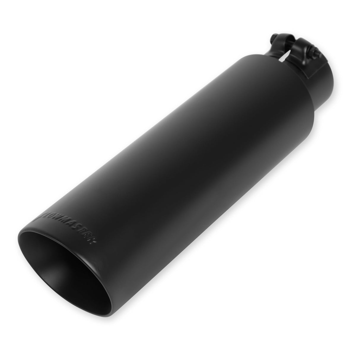 FLOWMASTER 15397B Flowmaster 15397B Exhaust Tip 3.5 Inch Angle Cut Black Ceramic Coated 304 Stainless Steel Fits 2.5 Inch Tubing 7 Inch Long - Clamp On