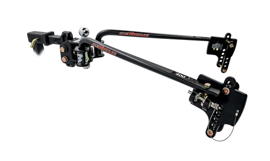 CAMCO 48770 Camco Eaz-Lift ReCurve R3 400lb Camper/RV Weight Distribution Hitch - Features Adjustable Sway Control & Includes 2" Hitch Ball w/6,000lb Max Rating - 600lb Max Tongue Weight Rating (48770)