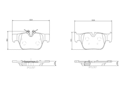 BREMBO P06117 Brembo P06117 BRAKE PAD