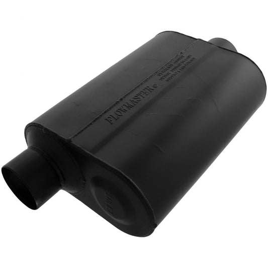 FLOWMASTER 953046 Flowmaster 953046 Super 40 Muffler - 3.00 Offset In and 3.00 Center Out - Aggressive Sound