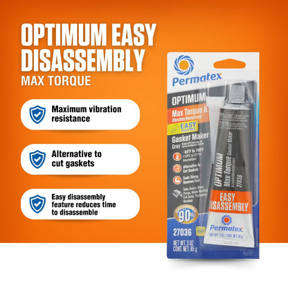 PERMATEX 27036 Permatex 27036 PERMATEX OPTIMUM GREY GASKET MAKER