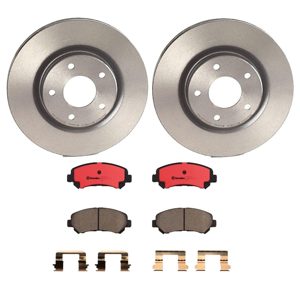BREMBO KT00965 Brembo KT Series Premium Brake Kit (KT00965) for Nissan Rogue 2008-2013, Rogue Select 2014-2015 | High-Performance Brake Pads & Rotors | Direct OE Replacement