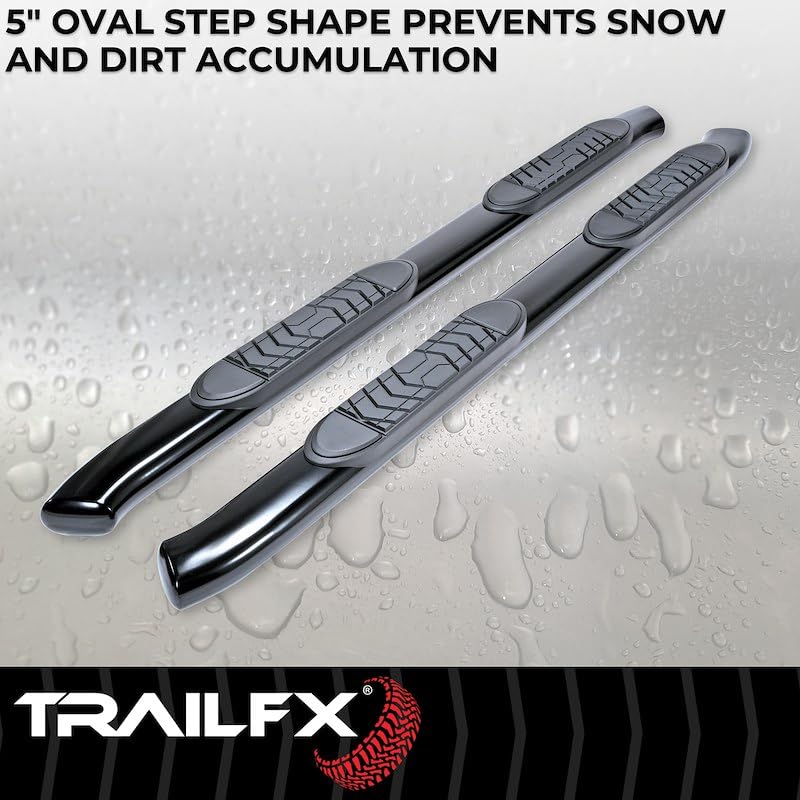 TRAILFX A7066B Trailfx Trail FX A7066B 5" Oval Bent END BAR BLK
