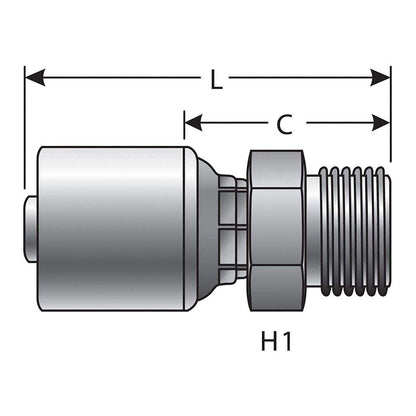 Gates G25715-0612 HYDRAULIC COUPLING-MEGACRIMP