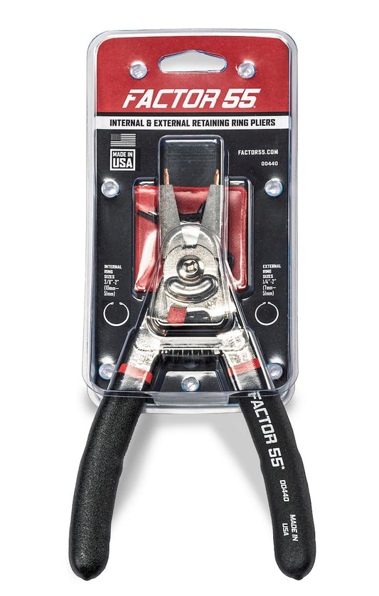 FACTOR 55 00440 Factor 55 00440 Snap Ring Pliers Ideal for installing of snap rings, required for Factor55 products that require snap ring pliers for installation.