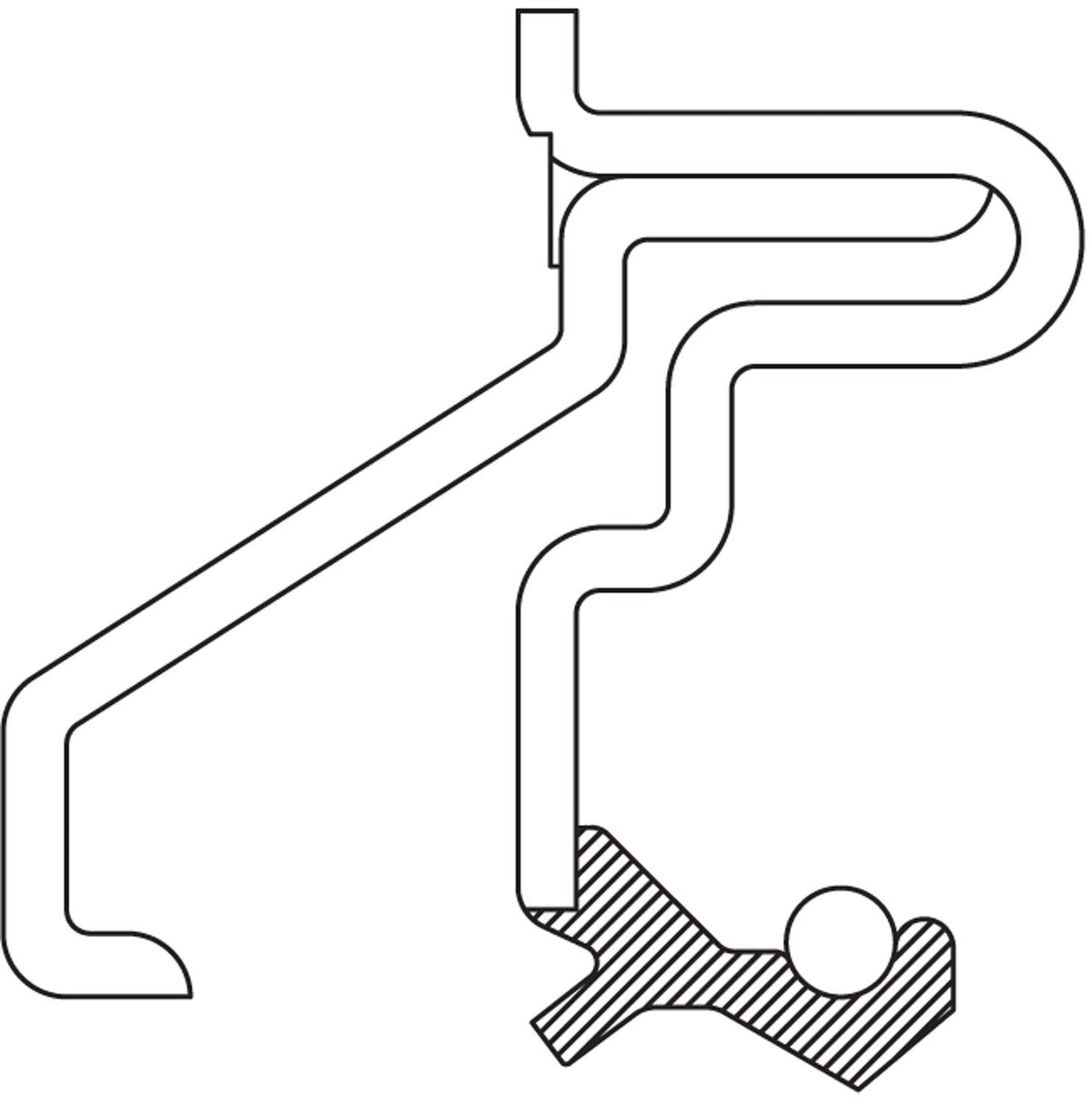 NATIONAL 3543 National 3543 Automatic Transmission Output Shaft Seal